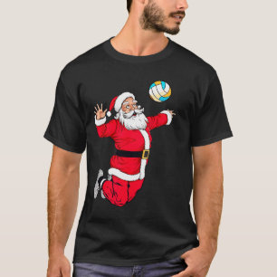 Weihnachten Weihnachtsklaus Dunking A Volleyball F T-Shirt