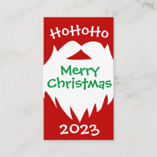 Weihnachten Weihnachtsmann 2023 Visitenkarte