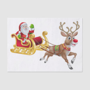 Weihnachten Weihnachtsmann auf dem Roten Meer Seidenpapier