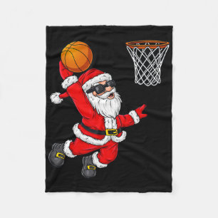Weihnachten Weihnachtsmann Dunkel ein Sketteljunge Fleecedecke