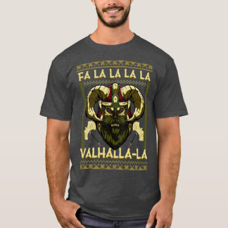 Weihnachten Weihnachtsmann Fa La La La La Valhalla T-Shirt