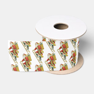 Weihnachten Weihnachtsmann & Geschenke Satinband
