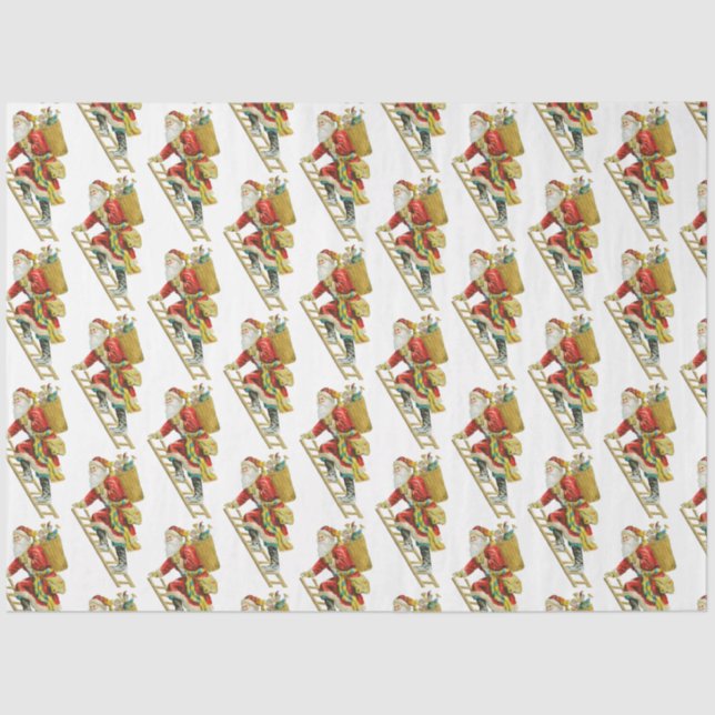 Weihnachten Weihnachtsmann & Geschenke Seidenpapier (Vorderseite)