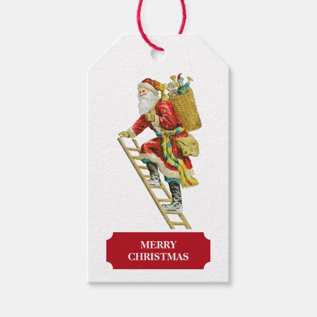 Weihnachten Weihnachtsmann & Geschenke Tags Geschenkanhänger (Vorderseite)
