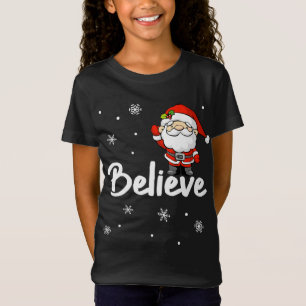 Weihnachten Weihnachtsmann glauben T-Shirt