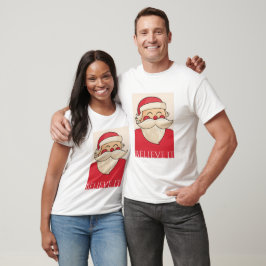 Weihnachten Weihnachtsmann glaubt es T-Shirt
