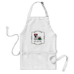 Weihnachten Weihnachtsmann Hat Skye Terrier (Silbe Schürze