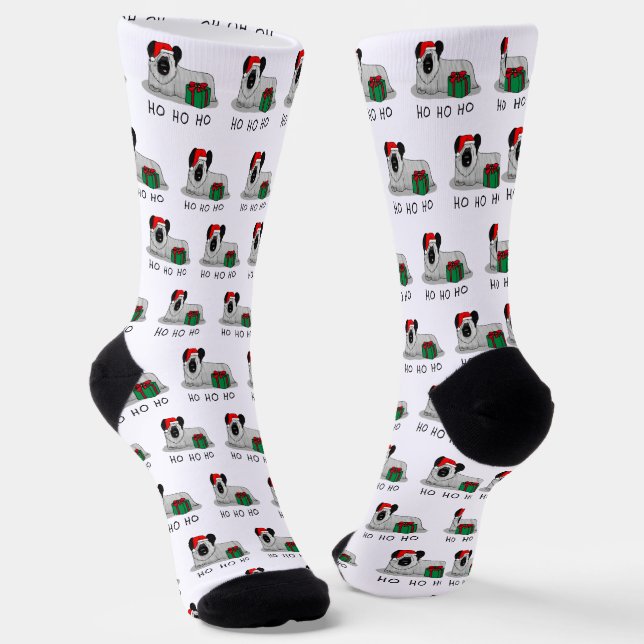 Weihnachten Weihnachtsmann Hat Skye Terrier (Silbe Socken (Gewinkelt)