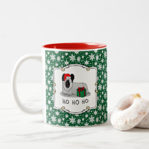 Weihnachten Weihnachtsmann Hat Skye Terrier (Silbe Zweifarbige Tasse