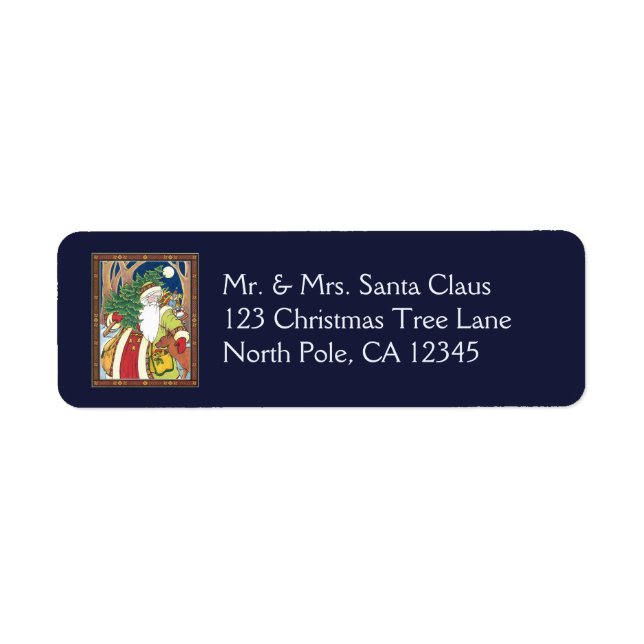 Weihnachten, Weihnachtsmann, Hirsch im Wald (Vorne)