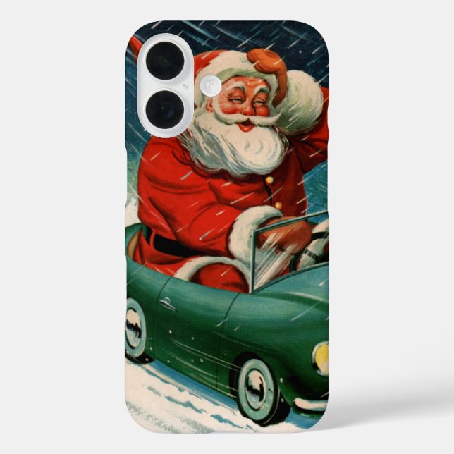 Weihnachten, Weihnachtsmann im Niedlichen Auto Case-Mate iPhone Hülle (Rückseite)