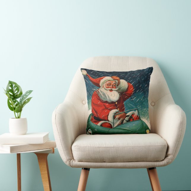 Weihnachten, Weihnachtsmann im Niedlichen Auto Kissen (Stuhl )