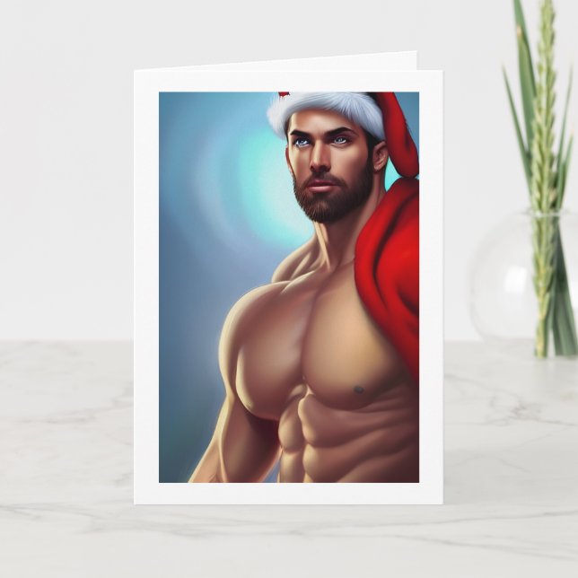 Weihnachten Weihnachtsmann Karte (Vorderseite)