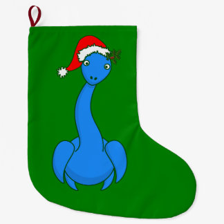 Weihnachten Weihnachtsmann Loch Ness Monster Nessi Großer Weihnachtsstrumpf