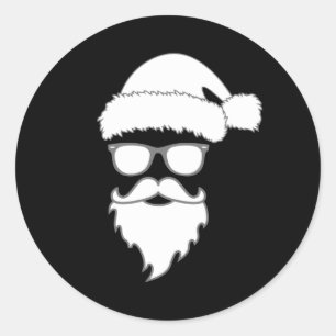 Weihnachten Weihnachtsmann Merry Funny Geschenk Id Runder Aufkleber