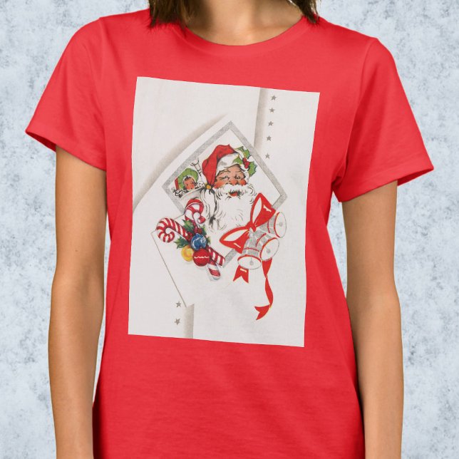Weihnachten, Weihnachtsmann mit Candy Canes T-Shirt (Von Creator hochgeladen)