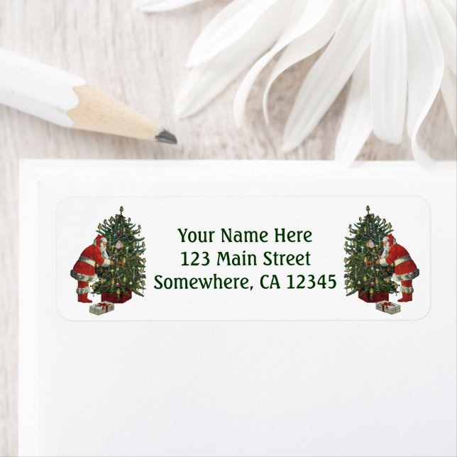 Weihnachten, Weihnachtsmann mit Geschenken (Insitu)