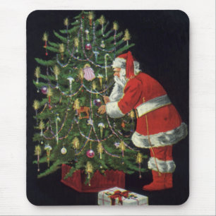 Weihnachten, Weihnachtsmann mit Geschenken Mousepad