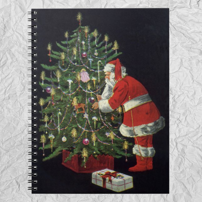 Weihnachten, Weihnachtsmann mit Geschenken Notizblock (Von Creator hochgeladen)