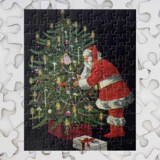 Weihnachten, Weihnachtsmann mit Geschenken Puzzle (Von Creator hochgeladen)