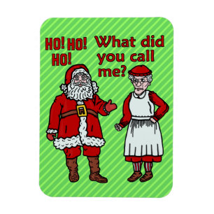 Weihnachten Weihnachtsmann & Mrs. Holiday Joke Magnet