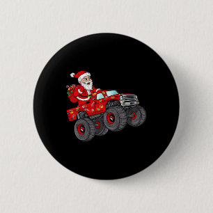 Weihnachten Weihnachtsmann reiten in Monster Lkw-J Button
