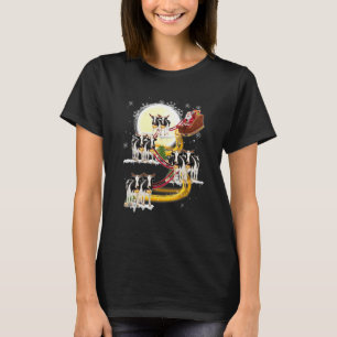 Weihnachten Weihnachtsmann Riding Milchkühe Weihna T-Shirt