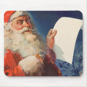 Weihnachten, Weihnachtsmann, Schöne Liste Mousepad