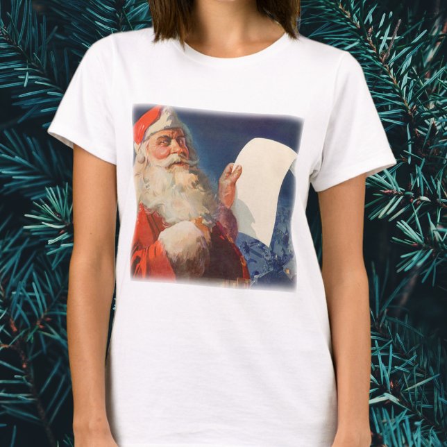 Weihnachten, Weihnachtsmann, Schöne Liste T-Shirt (Von Creator hochgeladen)