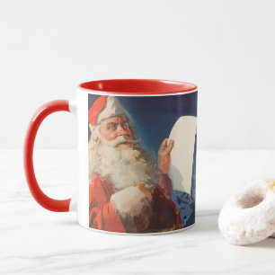 Weihnachten, Weihnachtsmann, Schöne Liste Tasse