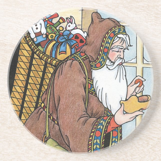 Weihnachten, Weihnachtsmann Spielzeug Schuhe Getränkeuntersetzer (Vorne)