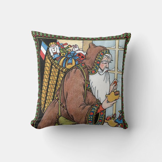 Weihnachten, Weihnachtsmann Spielzeug Schuhe Kissen (Vorderseite)