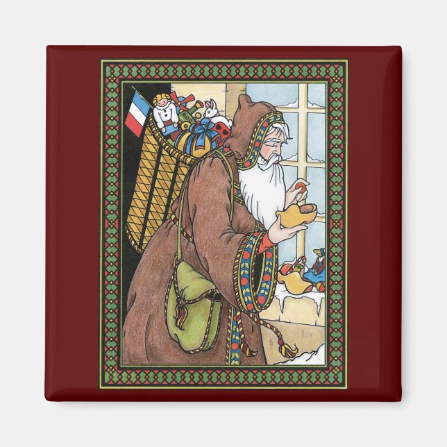 Weihnachten, Weihnachtsmann Spielzeug Schuhe Magnet (Vorne)