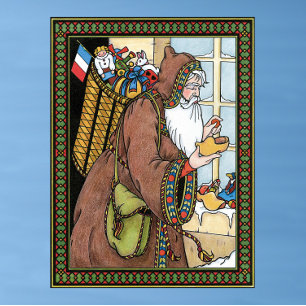 Weihnachten, Weihnachtsmann Spielzeug Schuhe Poster