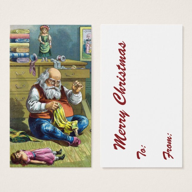 Weihnachten, Weihnachtsmann Spielzeugpuppen machen (Vorne & Hinten)