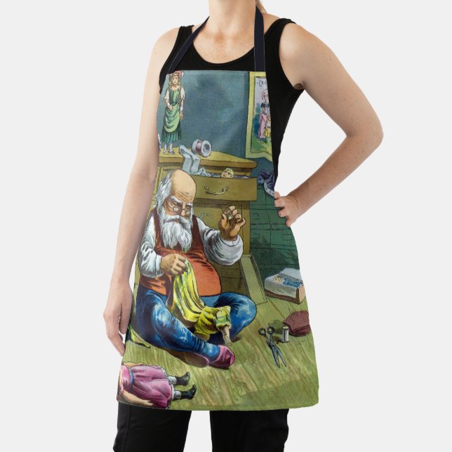 Weihnachten, Weihnachtsmann Spielzeugpuppen machen Schürze (InSitu)