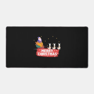 Weihnachten, Weihnachtsmann, Strand Schreibtischunterlage