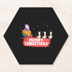 Weihnachten, Weihnachtsmann, Strand Untersetzer