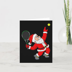 Weihnachten Weihnachtsmann Tennis Spaß Jungen Mädc Karte