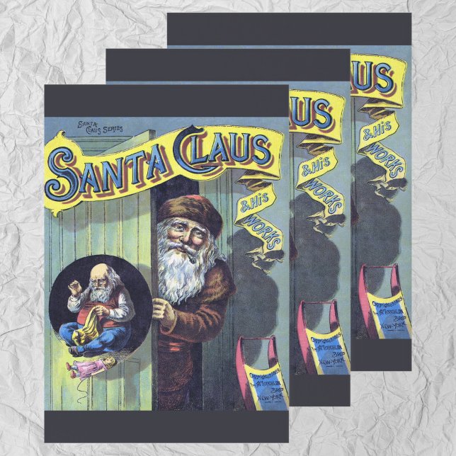 Weihnachten, Weihnachtsmann und sein Werk Geschenkpapier Set (Von Creator hochgeladen)