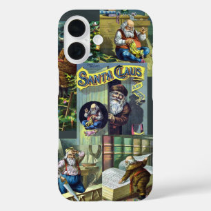 Weihnachten, Weihnachtsmann und seine Werke iPhone 16 Hülle