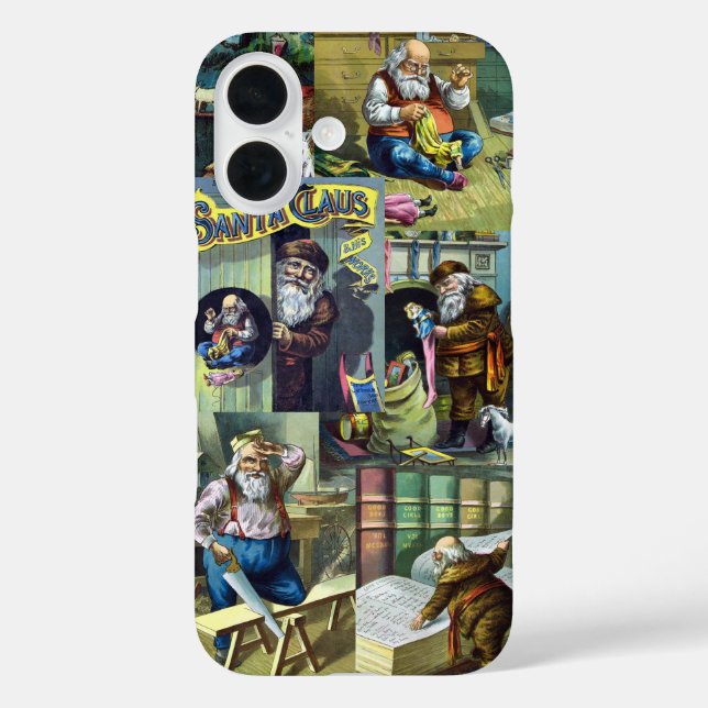 Weihnachten, Weihnachtsmann und seine Werke Case-Mate iPhone Hülle (Rückseite)