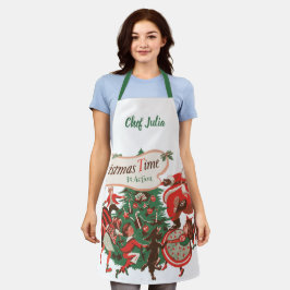 Weihnachten Weihnachtsmann und Tanzkinder Schürze