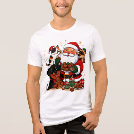 weihnachten, weihnachtsmann, weihnachtsplätzchen, Tri-Blend shirt