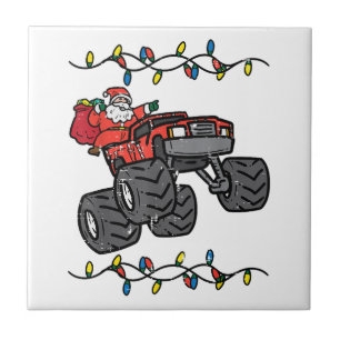 Weihnachten Weihnachtsmonster Lkw Jungen Kinder Kl Fliese