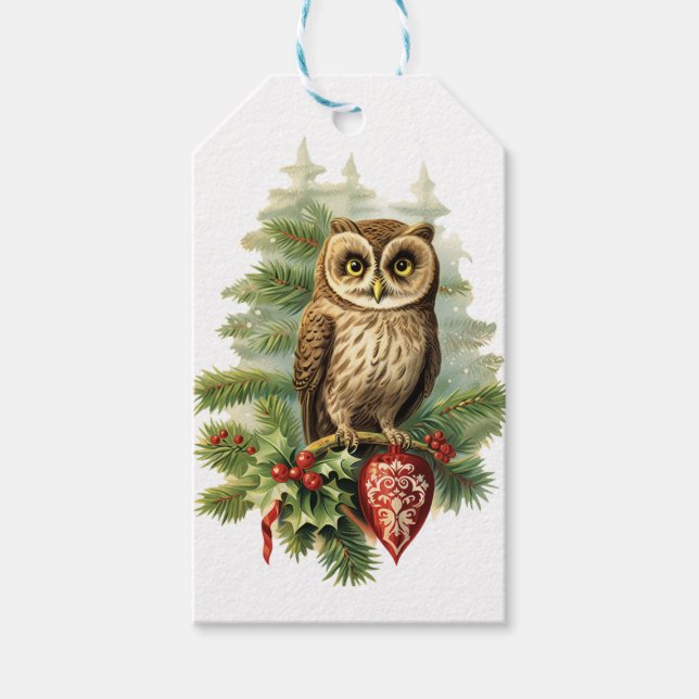 Weihnachten Weihnachtsschüssel Rote Berries Orname Geschenkanhänger (Vorderseite)