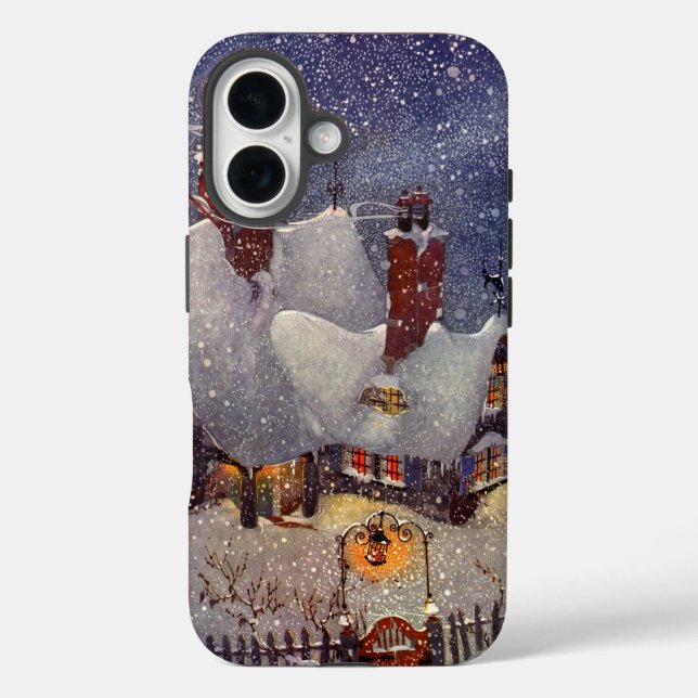 Weihnachten, Weihnachtswerkstatt Nordpol Case-Mate iPhone Hülle (Rückseite)