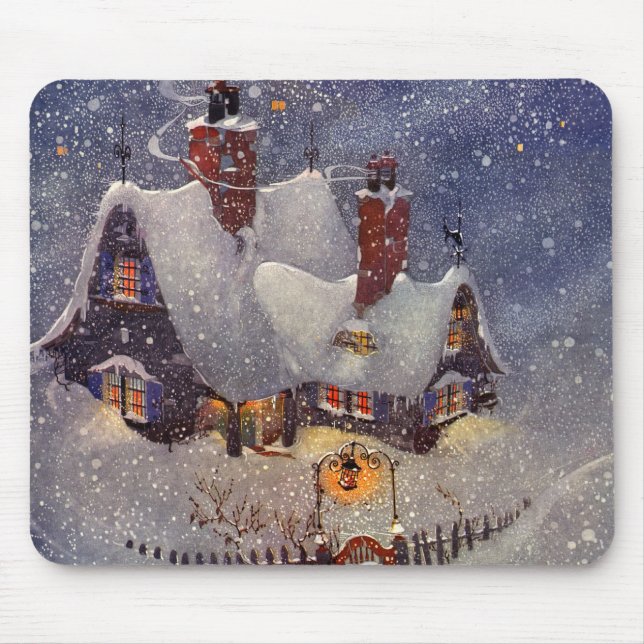 Weihnachten, Weihnachtswerkstatt Nordpol Mousepad (Vorne)