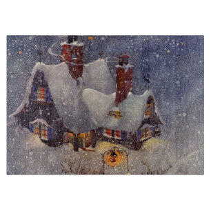 Weihnachten, Weihnachtswerkstatt Nordpol Schneidebrett