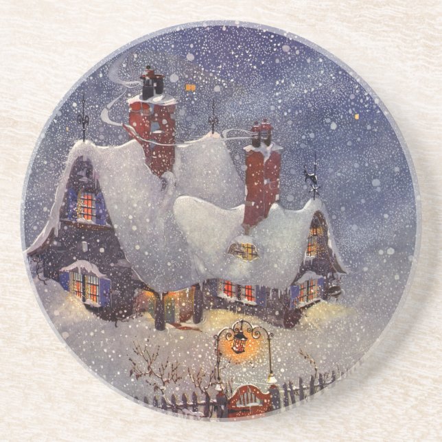 Weihnachten, Weihnachtswerkstatt Nordpol Untersetzer (Vorne)